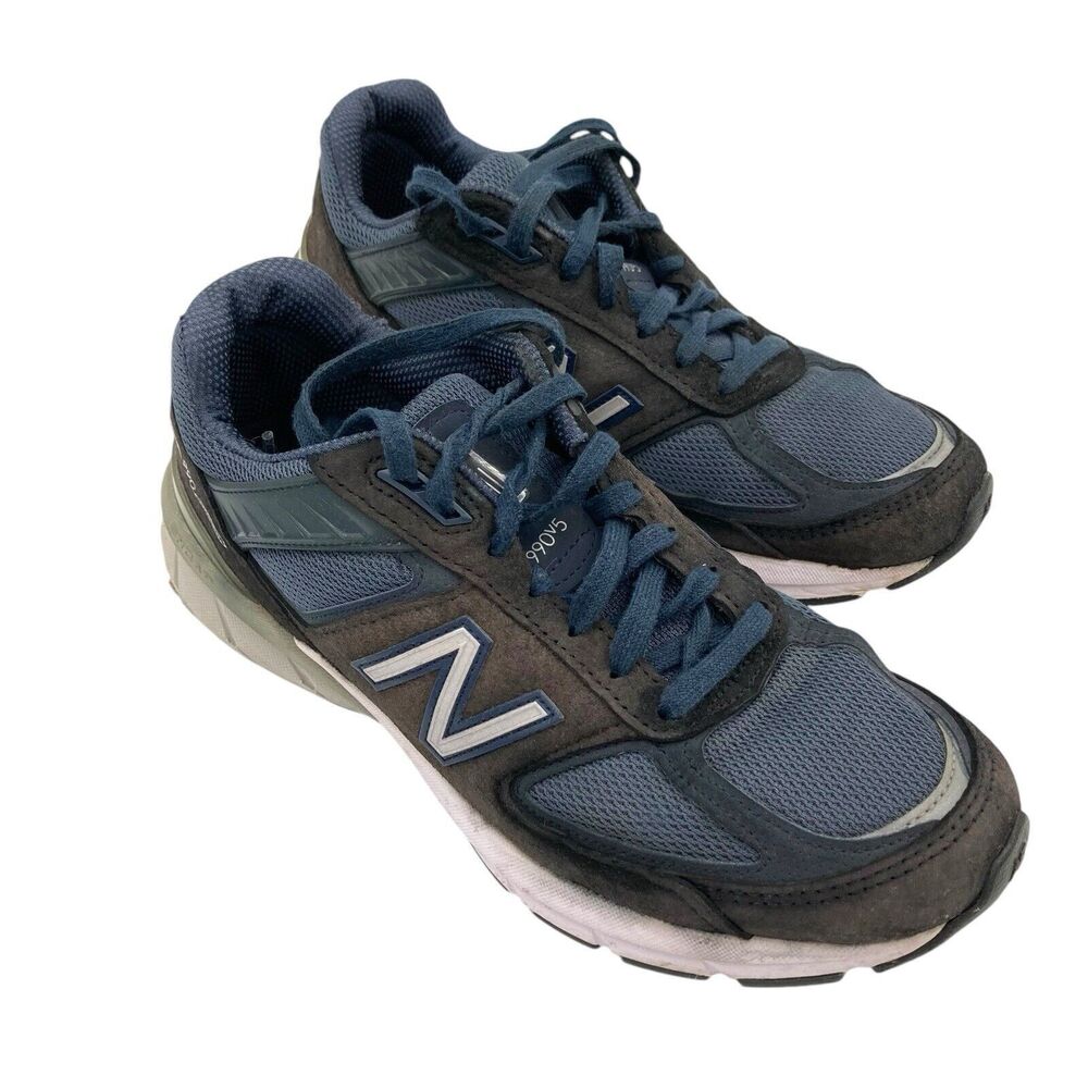 New Balance 990v5 Navy Blue Grey White Women Sneaker Shoes W990NV5 Size 9